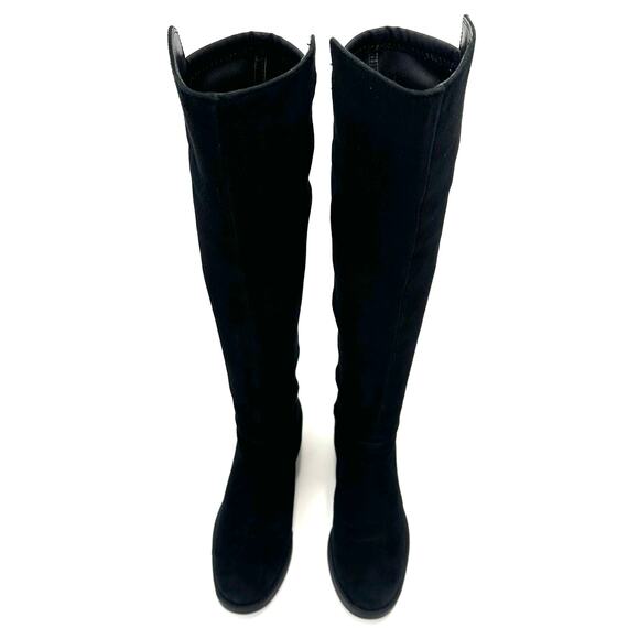 Blondo Velma Flat Over-The-Knee Tall Boot Size 7.5M Black Leather Waterproof OTK - Picture 3 of 16